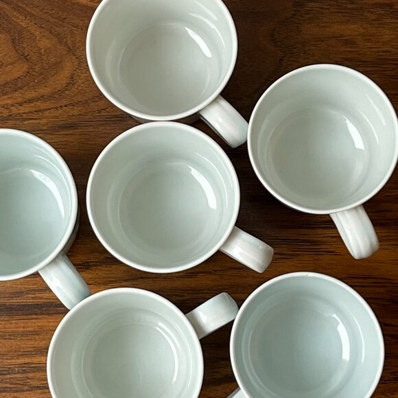 Royal Doulton 6 Tea Cups Lambethare Blue Iris LS1046 England 1981 - Picture 10 of 14